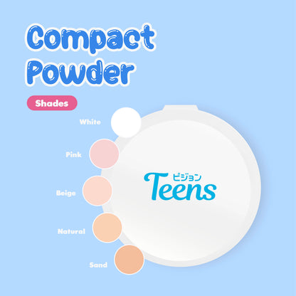 Pigeon Teens Compact Powder + UV Protection 14g (Refill + Puff)