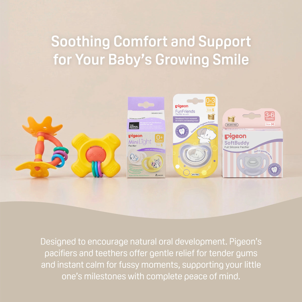 SoftBuddy Pacifier Lemon Size L